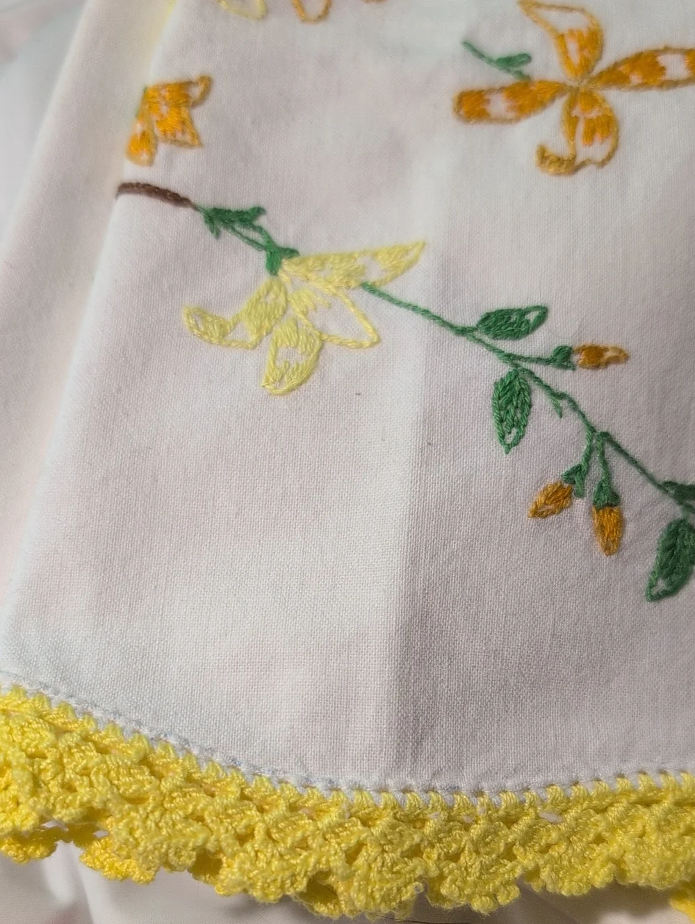 Vintage hand embroidered